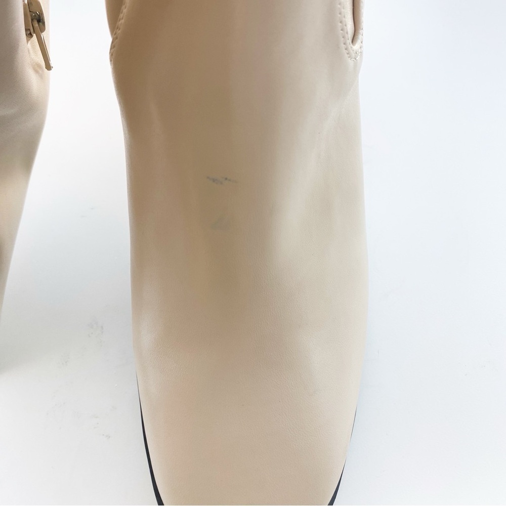 OPEN EDIT Briar Over The Knee Boots Cream Vanilla NEW Square Heel - Picture 9 of 9